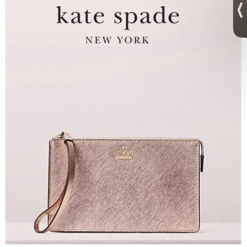 Kate Spade Metallic Wristlet